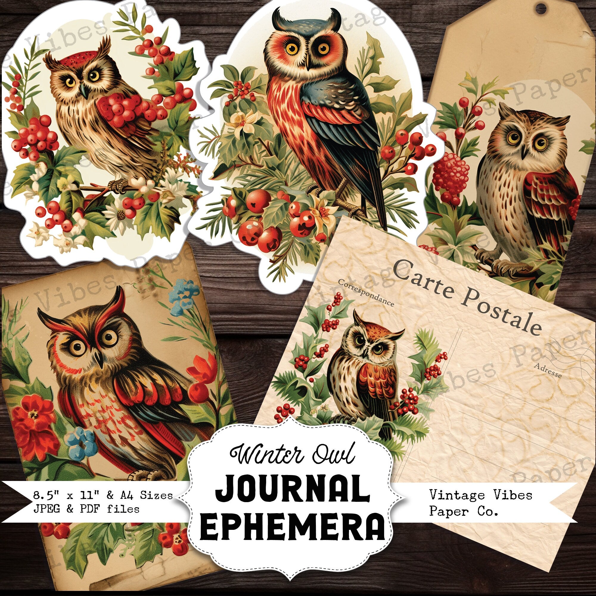 Owl junk authentic journal