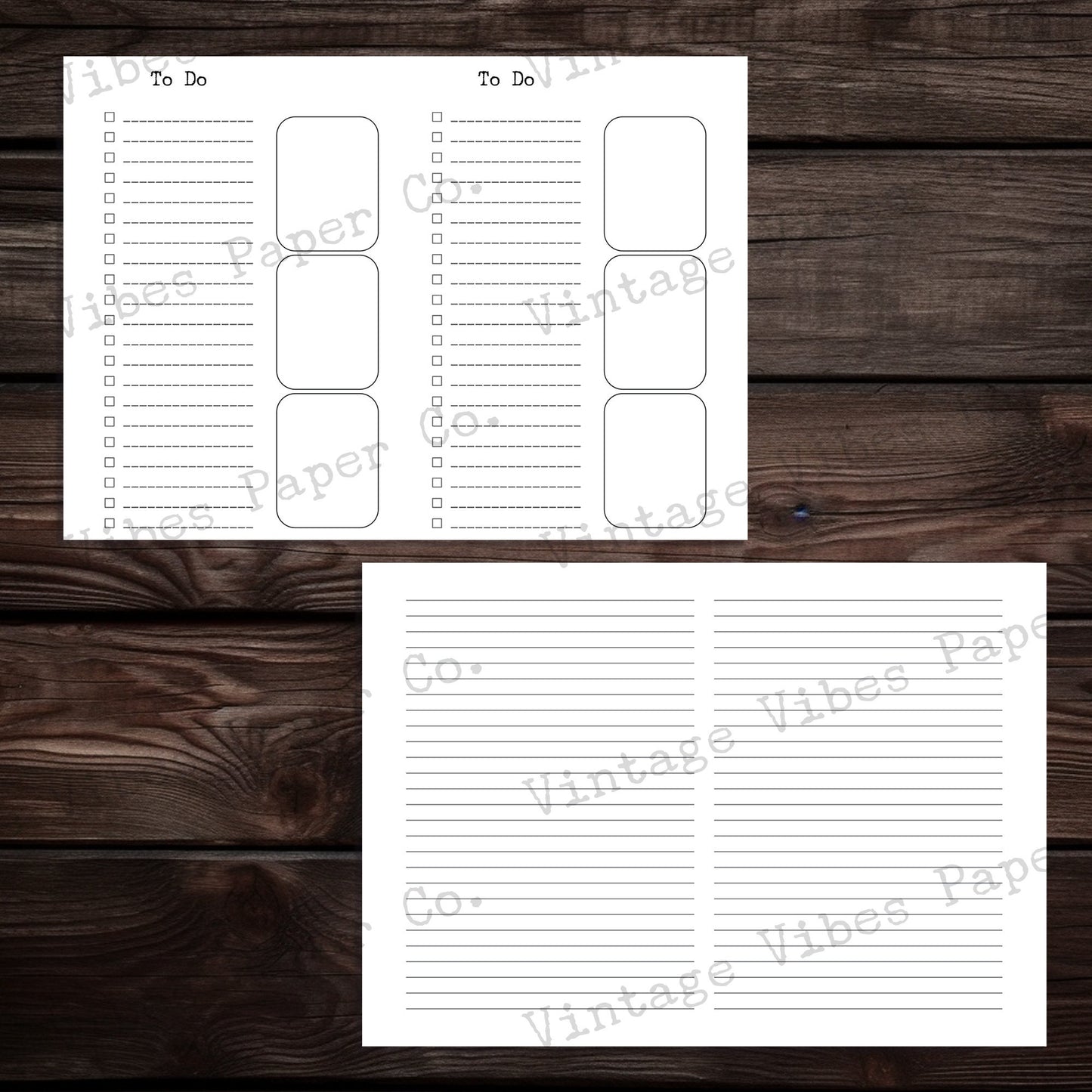 Junk journal printable Journal planner insert templates